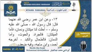 buluuka hadiisa 13ffa