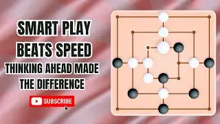 Mills Game Masterclass: Outsmarted Opponent with Smart Play Strategy!