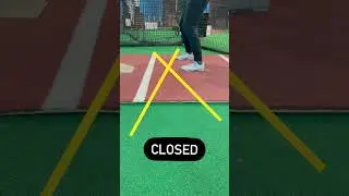 Some hitters stride slightly open, others stride 6 inches closed (like Altuve or Stanton).