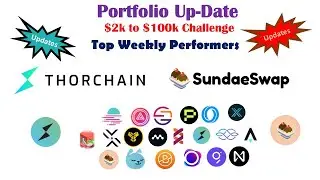 #Thorchain (#RUNE), #Sundaeswap (#SUNDAE) lead the #crypto charts: $2k - $100k portfolio Updates