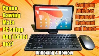 GOOJODOQ Wireless Bluetooth Keyboard with Mouse Unboxing & Review