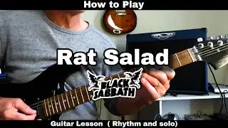 How to Play RAT SALAD - Black Sabbath. Guitar Lesson (rhythm and solo)