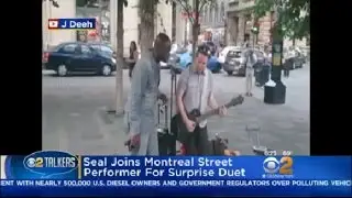 Seal Joins Street Performer For Surprise Duet