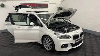 RARE HUGE SPEC 218D M SPORT ACTIVE TOURER MPV, PAN ROOF, HUD, ADAPTIVE LIGHTS, PRO NAV, PEARL WHITE
