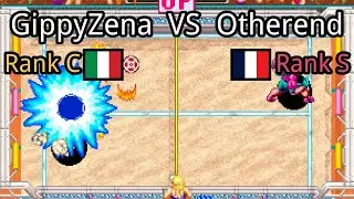 Windjammers: GippyZena (IT, Rank C)  vs Otherend (FR, Rank S)