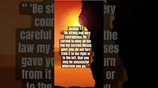 Joshua 1:7. See explanation in pinned comment. #bibleverse #jesuslovesyou #courage #love #holyspirit