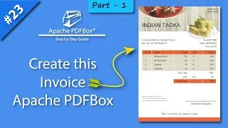 Apache PDFBox Invoice Tutorial, Pdfbox Invoice Example, Apache Pdfbox Invoice Example