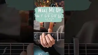 Wake Me Up Avicii Guitar Tutorial // Wake Me Up Guitar Lesson #shorts