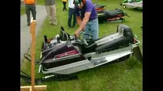 vintage snowmobile loud sled competition