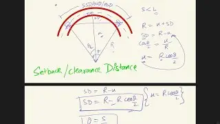 Geometric design set back distance| highway engineering | Civil brain box