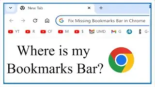 Исправление отсутствующей панели закладок в Google Chrome