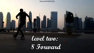 Slalom roller skate video level 2 8 forward/Слалом на роликах видео урок