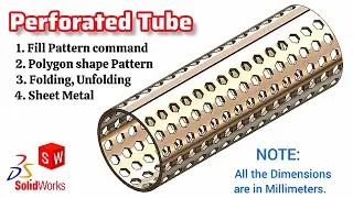 Master Solidworks: Create Stunning Fill Patterns & Fold/Unfold Techniques in Sheet Metal.