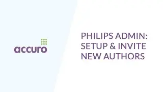 Philips SpeechLive - ADMIN - Setup & invite new authors