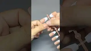 How to Use Solid Nail Glue for French tip Fake Nails #nails #gellen #nailtutorial #gelnails