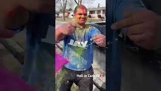Holi in Canada 🇨🇦❤️🌸#holicelebration #holi #song #desi #canada ❤️🌸🧿