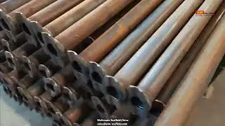 Cuplock Ledger In Production - Cup Lock(Klock) Scaffold Horizontal w/ Forged Ledger Blade - EN12810