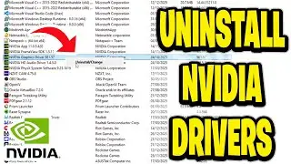 Как удалить драйверы Nvidia