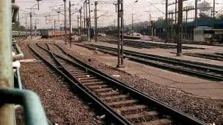 Tamil nadu express arriving it's destination New Delhi.