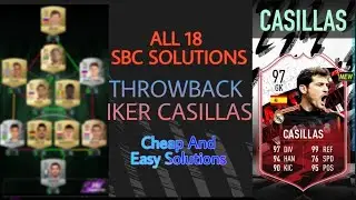 IKER CASILLAS || ALL 18 SBC SOLUTIONS || Throwback Casillas Sbc || Madfut 22