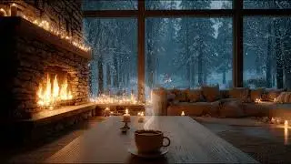 Late Night Cozy Piano Jazz ☕ Fireplace Ambience for Deep Focus & Relaxation