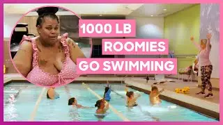Jaz Struggles To Conquer Her Fear Of Water During A Swimming Lesson | 1000-lb Roomies