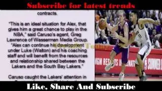 Lakers sign guard Alex Caruso to two year deal on two way contract