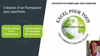 ✅ EXCEL GRATUIT : Comment Créer un Formulaire sans UserForm ?