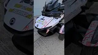 #CanAm SPYDER RT unique wrap in #slovakia folk art #rental #canamspyder #motorcycle #wrap #garage