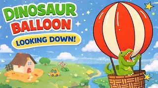 Dinosaur on a Big Balloon 🎈 | Song for Kids & Toddlers | Boo Boo Club