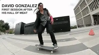 David Gonz&aacute;lez first session after his Hall of Meat