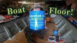 DIY SeaArk Jon Boat Flooring: Durabak Truck Bed Liner Review & Tips (coupon code!)