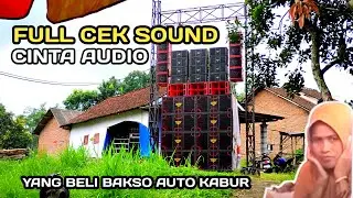 FULL CEK SOUND CINTA AUDIO YANG BELI BAKSO AUTO KABUR