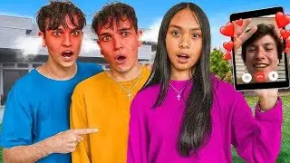 We CAUGHT Our Little Sister On FaceTime With Her CRUSH.. | @LucasandMarcus 