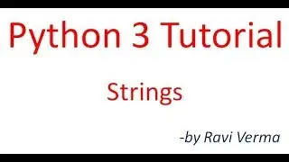 Python 3 Tutorial in Hindi : Strings - II
