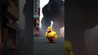 King kong vs duck #kingkong