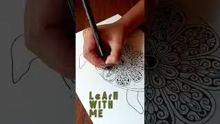 Learn how to make mandala Patterns : 0️⃣ Beginner To Expert 💯 #art #artshorts #mandala #diy #artist