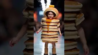 🥞🔥The Cutest Drip on the Runway!🔥🥞#PancakeDrip #Runway #FashionFlavors #SweetestRunway