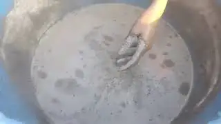 Softy Cement melting crumbling in water 🌊#softcement #watercrumble #meltingcement