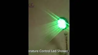 Color Changing LED Shower Head Temperature Control High Pressure Water Saving Bathroom Shower Head