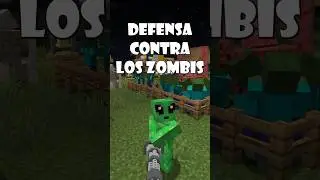 Defensa contra los zombis #minecraft #minecraftespanol