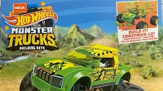 #23 Review The New 2022 Hot Wheels Monster Trucks GUNKSTER Mega Construx 69 pcs 5+ HDJ94