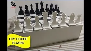 DIY CHESS BOARD & PIECES | FOAM BOARD PROJECT
