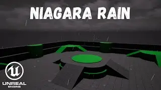 Unreal Engine 5.6 Open World - Rain Particle with Splashes | Niagara FX System Tutorial