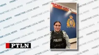 Cst. Kelsey Davidge speaks on an upcoming youth RCMP Academy