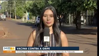 Campanha de vacinação contra a gripe em Aparecida do Taboado