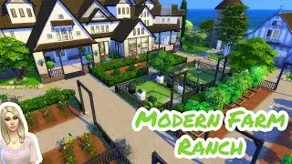 Sims 4 Mansion Speed Build - Modern Farm Ranch