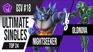GSV #18- Top 24 - OldNova (Dark Samus) Vs Nightseeker (Incineroar) Smash Ultimate Lima Per&uacute;