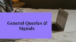 General Queries & Signals | session 2| Cryptocurrency Crash Course