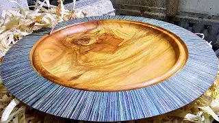 I Turned a Wooden Plate Into A Work Of Art